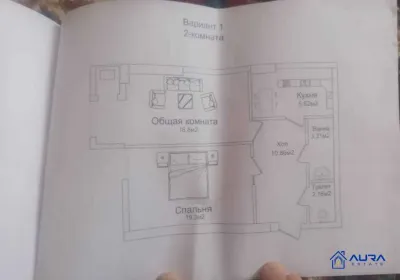 2-комн. квартира, 13 этаж, 60 м², ФИРДАВСИ ЧАЛ-ЧАМ — миниатюра 6