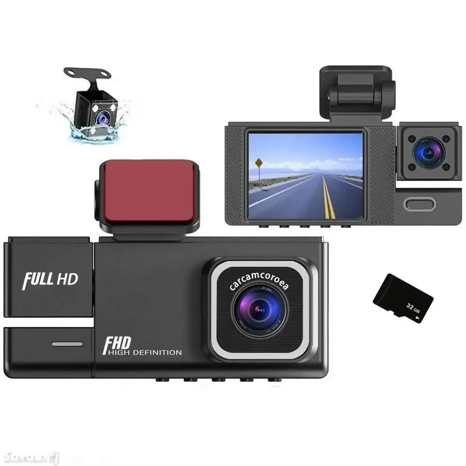 Видеорегистратор 3 в 1 Vehicle BlackBox DVR Wi-FI Full Hd