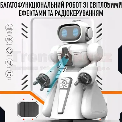 Робот с яркими световыми и звуковыми эффектами на радиоуправлении — миниатюра 4