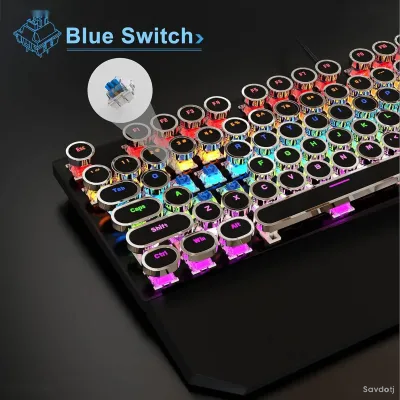 Механическая Клавиатура MageGee MK-Storm Blue Switch LED ENG Black