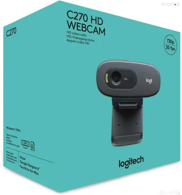 Веб-камера Logitech C270 HD 720p с микрофоном USB Black