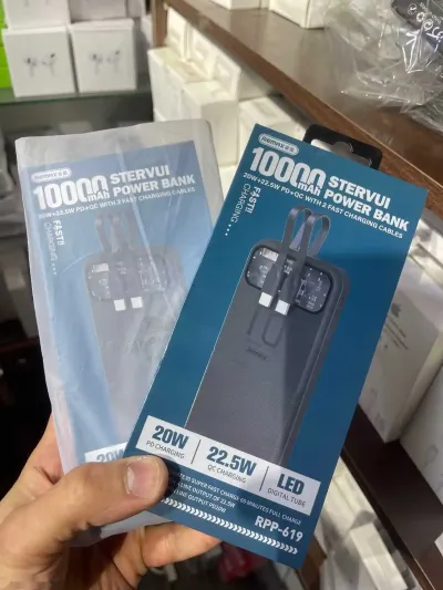 Внешний аккумулятор Remax RPP-619 10000mAh, черный — миниатюра 1