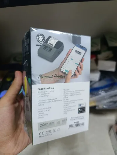 Принтер Green Lion Thermal Printer серый — миниатюра 2