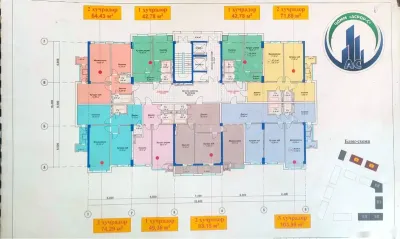2-комн. квартира, 7 этаж, 50 м², Шохмансур, 3 база — миниатюра 3