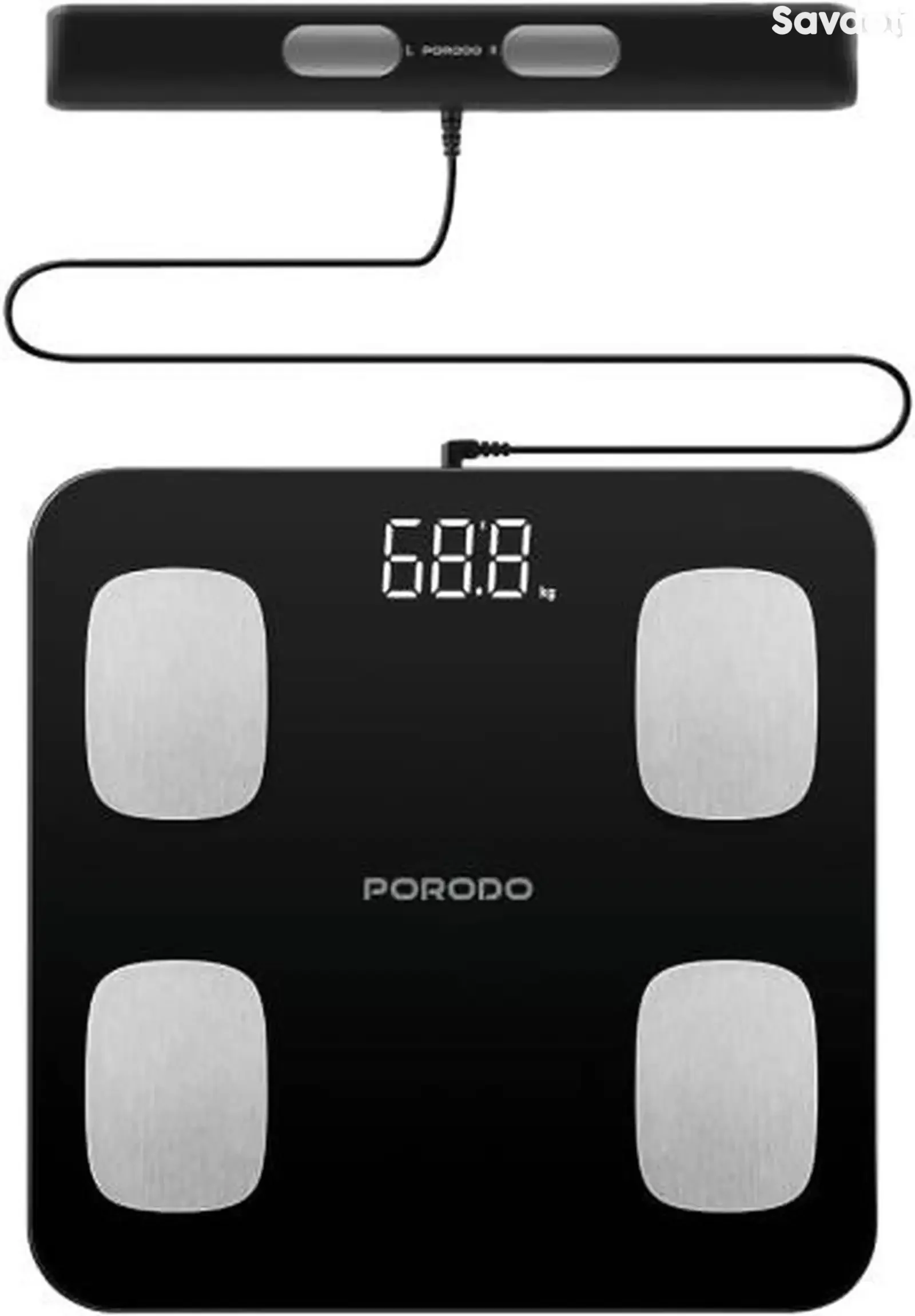 Умные весы Porodo Lifestyle 8-Electrode Smart Body Analyzer Scale Composition wi