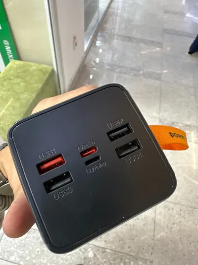 Внешний аккумулятор с фанарикам Powerbank Mars 50000 mah — миниатюра 3