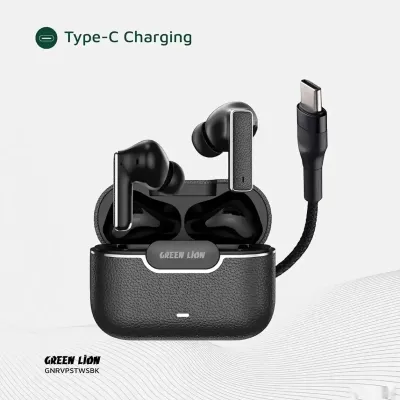 Беспроводные наушники Green Lion River Plus True Wireless Earbuds черный — миниатюра 3