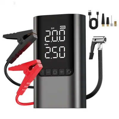 Пусковое устройство JUMP STARTER AIR PUMP BR12 с компрессором с Power Bank
