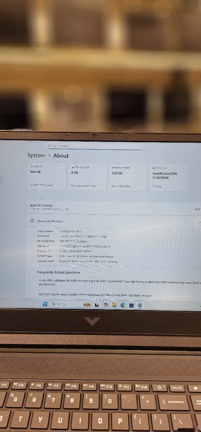 Игровой ноутбук HP Victus 16 i7 14th — миниатюра 5