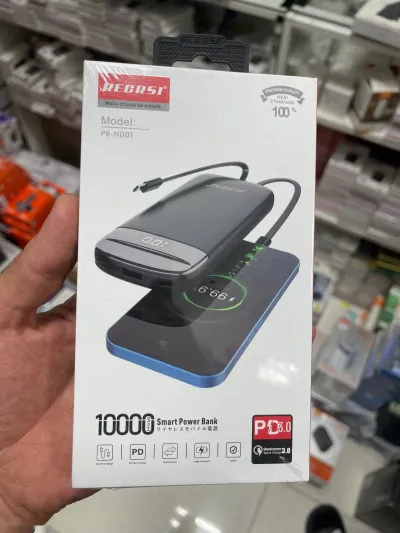 Портативный внешний аккумулятор REGRSI RE-PB-N001, 10.000 mAh — миниатюра 1