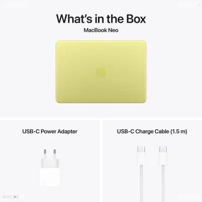Ноутбук Apple MacBook NEO 13, 8ГБ, 256ГБ SSD, Citrus, MHFD4