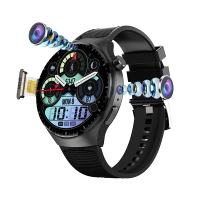Умные часы  Porodo Vista Smart Watch with Camera Black dial and Black Strap