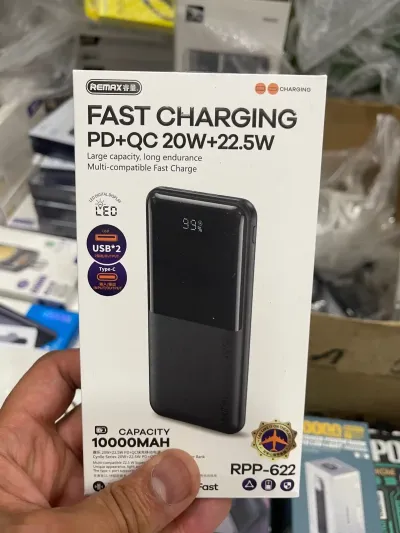 Портативный внешний аккумулятор, Power Bank Remax Повербанк RPP-622 10000 mah