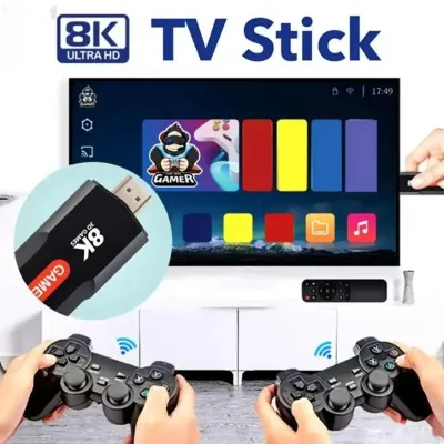 Игровая приставка для телевизора UKC Game TV Stick X2 Plus 64Gb консоль з двома