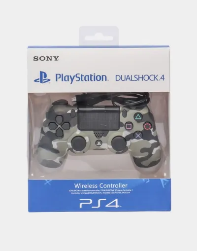 Геймпад джойстик Sony DualShock 4 для PS4 хаки и серый
