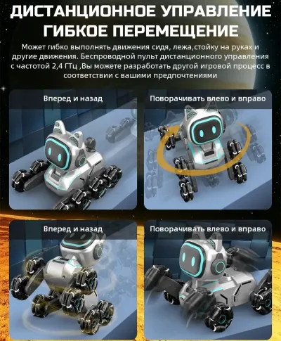 Интерактивная игрушка робот собака на пульте управления