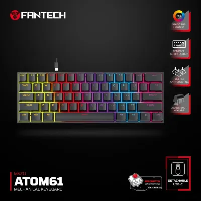 Механическая игровая клавиатура FANTECH MK211 ATOM61