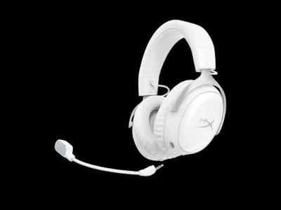 Наушники белые HyperX Cloud III Wireless — миниатюра 4