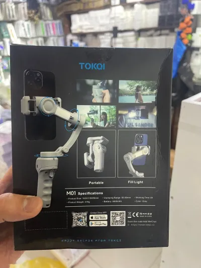 Электронный стабилизатор для телефона TOKQI-M01 трехосевой — миниатюра 2