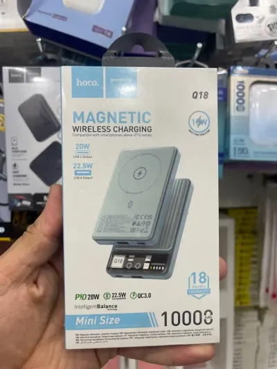 Внешний аккумулятор Power Bank Hoco Q18 10000 mAh Black — миниатюра 1