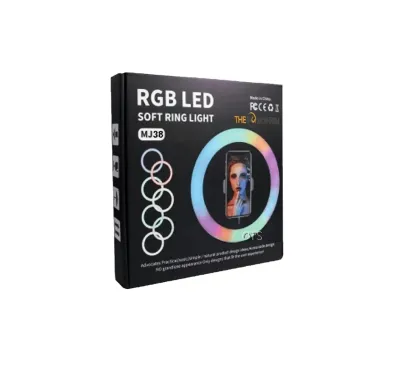 Кольцевая лампа RGB MJ38 38 см цветная