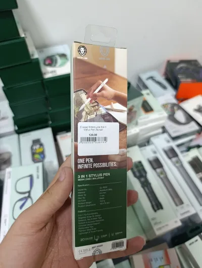 Стилус Green Lion 3 in 1 Stylus Pen, белый — миниатюра 3