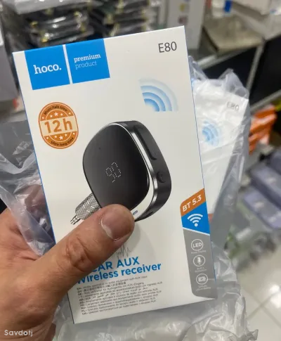 Ресивер Bluetooth FM transmitter Hoco E80