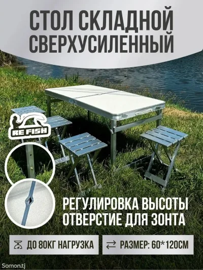 Стол туристический складной со стульями