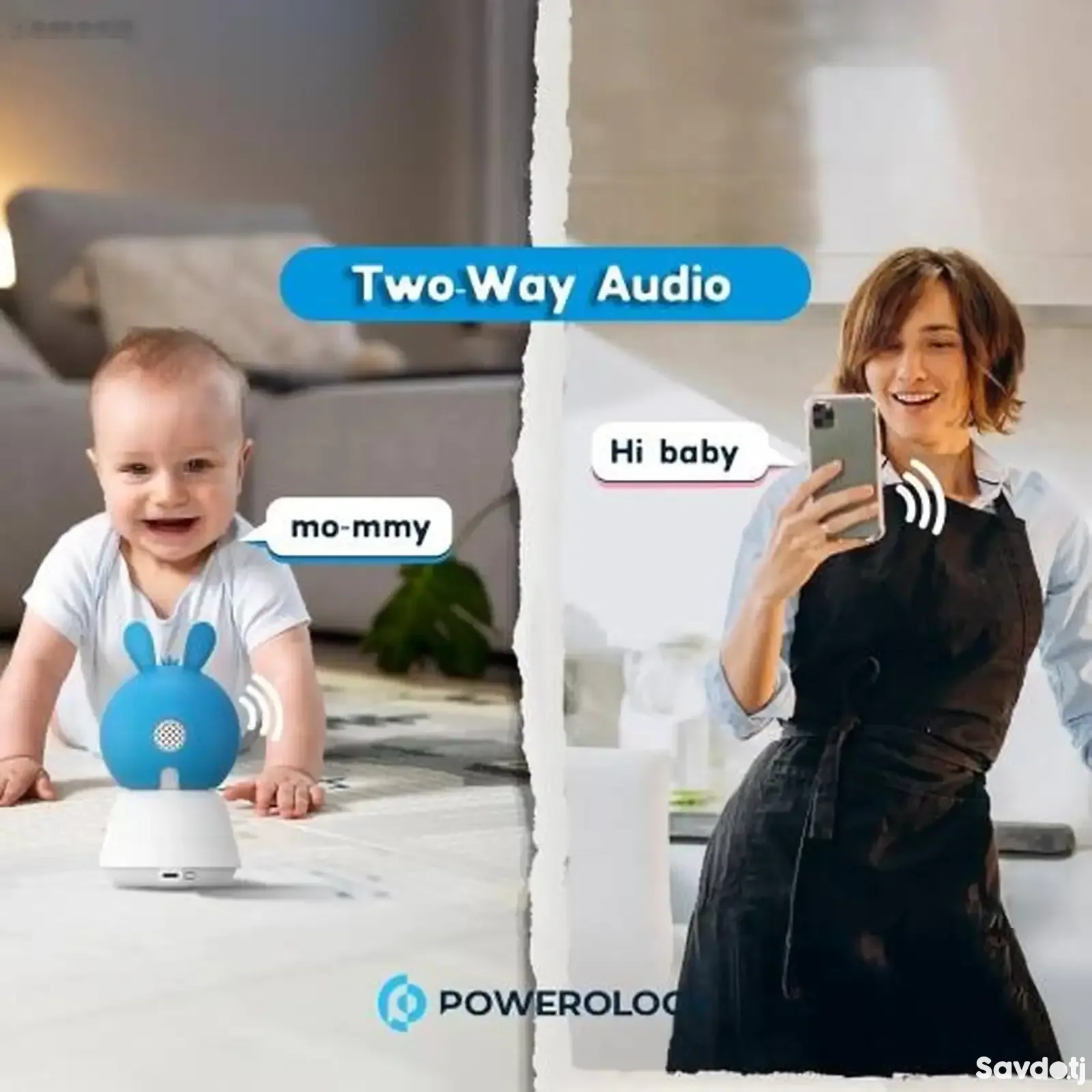 Умная радионяня Powerology Monitor & App Baby Camera