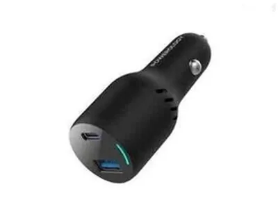Автомобильное зарядное устройство Powerology 35W PD + QC30 LED Dual — миниатюра 2