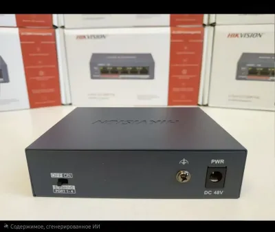 PoE Хаб Hikvision 5port — миниатюра 6