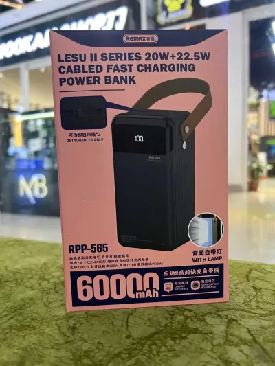 Внешний аккумулятор повербанк Remax RPP-566 60000 mAh 22.5W — миниатюра 1