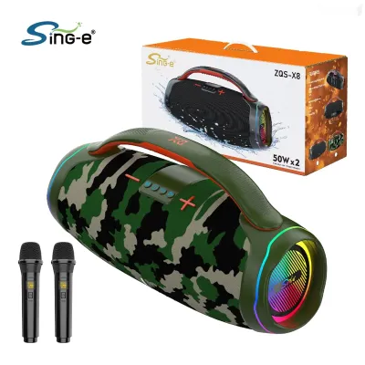 Беспроводная колонка ZQS-X8 с Bluetooth, 100 Вт — миниатюра 1