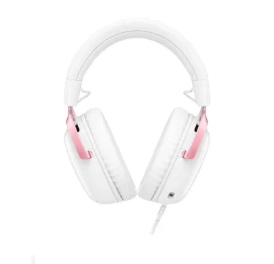 Игровая проводная гарнитура HyperX Cloud III White Pink — миниатюра 4