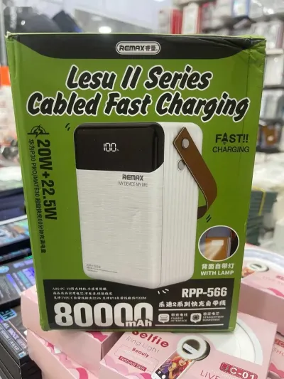 Внешний аккумулятор Remax RPP-566 22.5W 80000mAh Power Bank — миниатюра 1