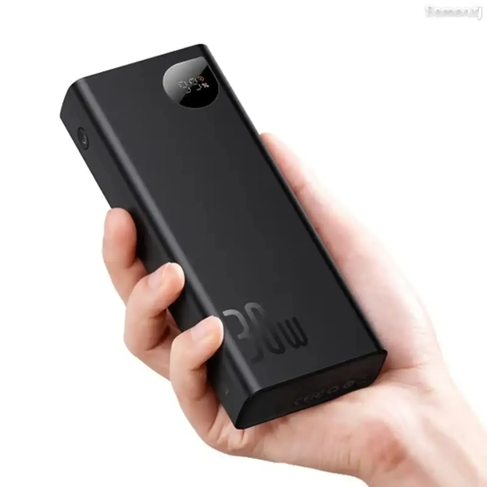 Повербанк Baseus Adaman Metal Display Fast charge Power Bank 20000mAh 30W Черный