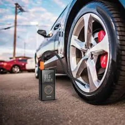 Портативный воздушный компрессор чёрный Green Lion GTI-01 Inflator Portable Air — миниатюра 2