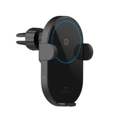 Автомобильный держатель Xiaomi Wireless Car Charger W03ZM с беспроводной зарядкой 30W, черный