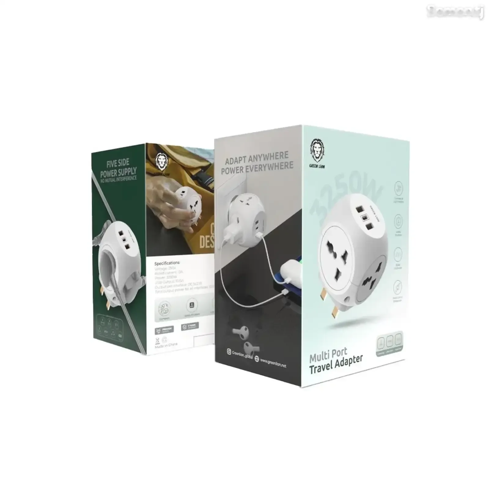Сетевой фильтр Green Lion Multi Port Travel Adapter - White