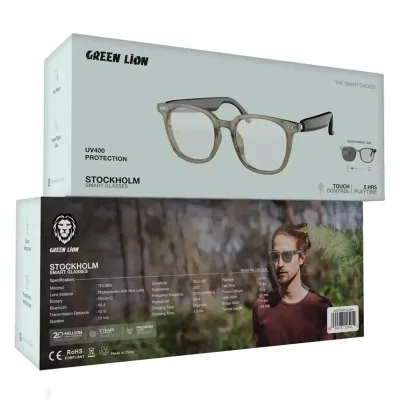 Умные очки солнцезащитные с поляризацией и Bluetooth Green Lion Stockholm Smart — миниатюра 3