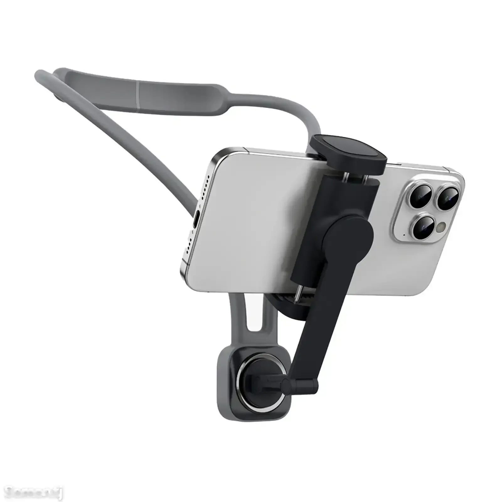 Универсальное крепление для телефона Porodo Neck Strap Mount with Stand черный