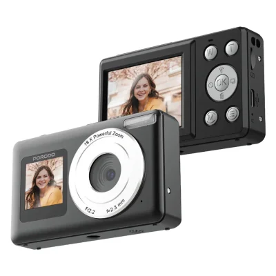 Цифровая камера Porodo Lifestyle 1080P Mini  Digital Camera 800mAh черный
