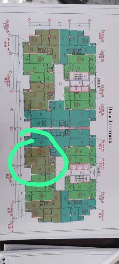 2-комн. квартира, 11 этаж, 86 м², Сино, Чал Чам