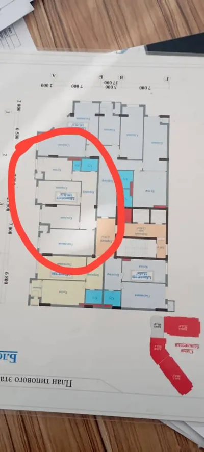 3-комн. квартира, 8 этаж, 108 м², Шохмансур — миниатюра 3