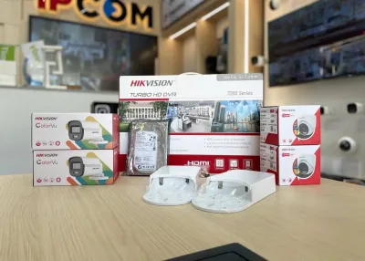 Комплект камер видеонаблюдения Hikvision | 4 камеры | Цветное ночное видео