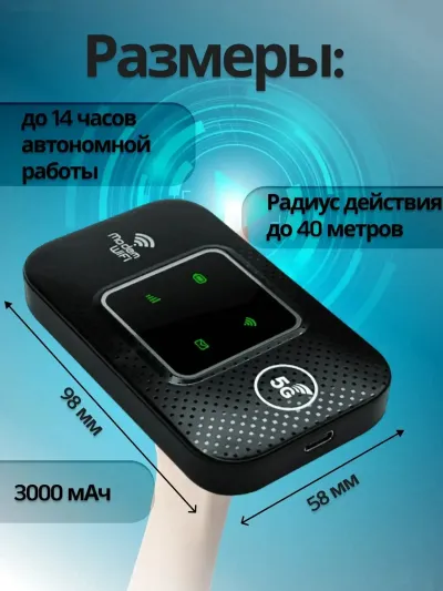 Роутер модем Wi-Fi 4g 5g с сим картой — миниатюра 2
