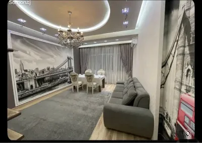 2-комн. квартира, 7 этаж, 74м², сомони — миниатюра 1
