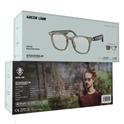 Умные очки солнцезащитные с поляризацией и Bluetooth Green Lion Stockholm Smart — миниатюра 3