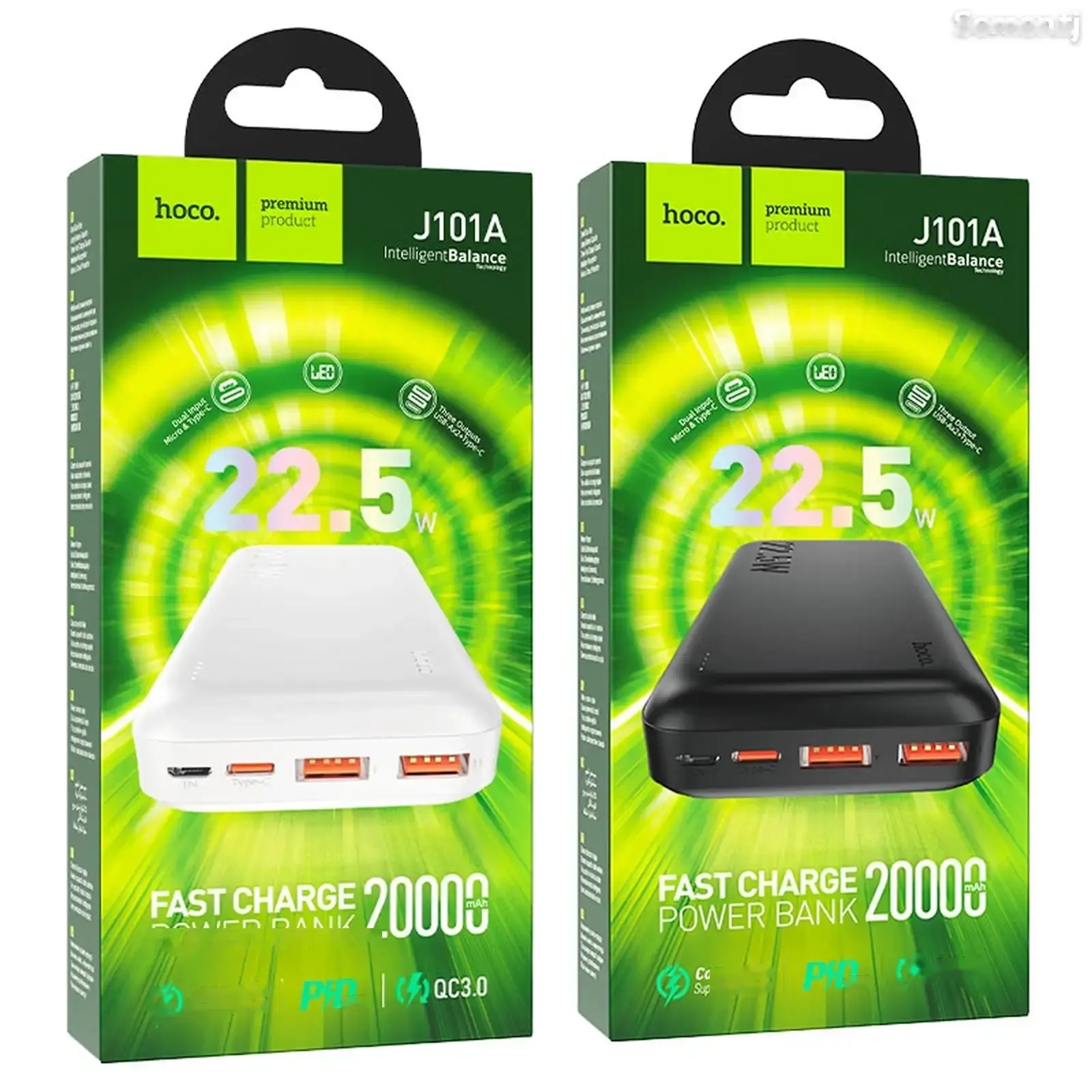 Повербанк Нoco J101A 20000mAh черный