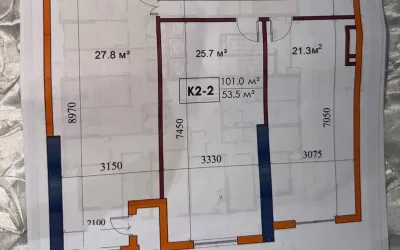 2-комн. квартира, 12 этаж, 101 м², Шохмансур